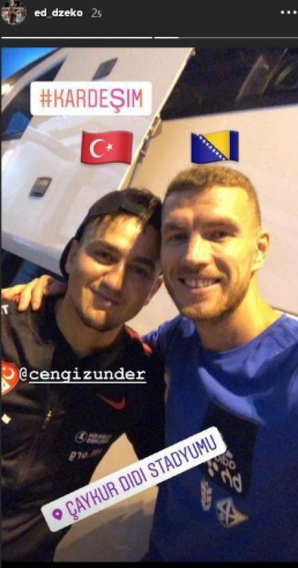 dzeko under.png - (FOTO) Džekina poruka za reprezentativca Turske